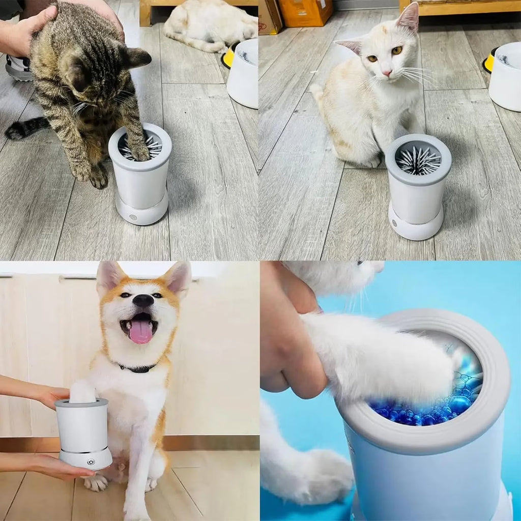  Electric Automatic Pet Paw Washing Machine for Dogs and Cats 