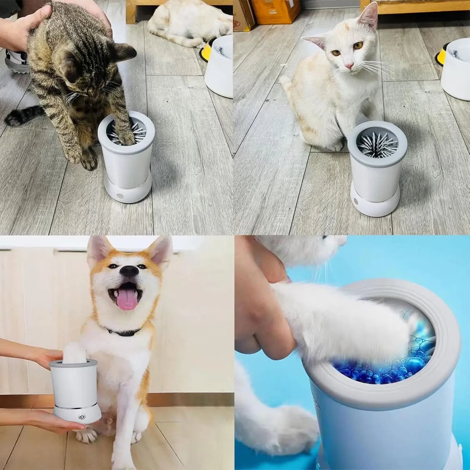  Electric Automatic Pet Paw Washing Machine for Dogs and Cats 