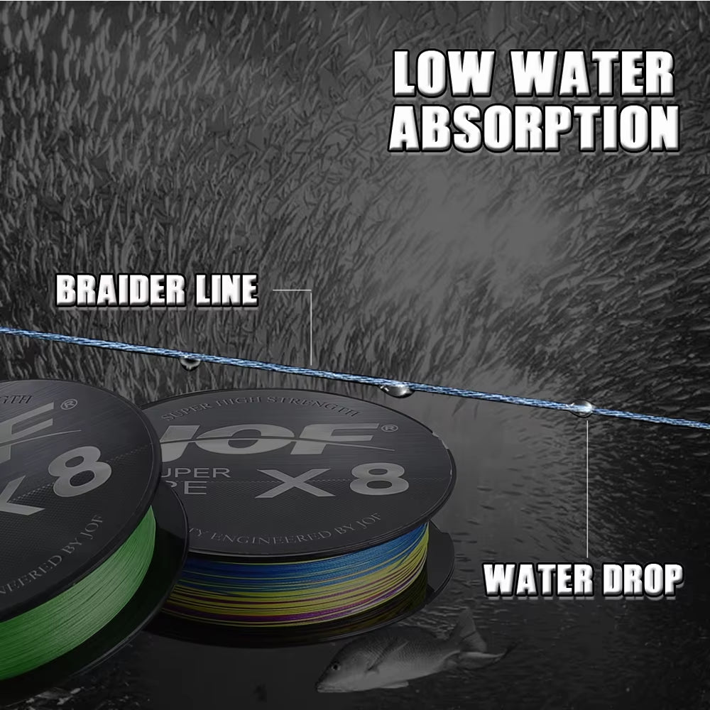 150M-500M 8 Strand Braided Fishing Line 