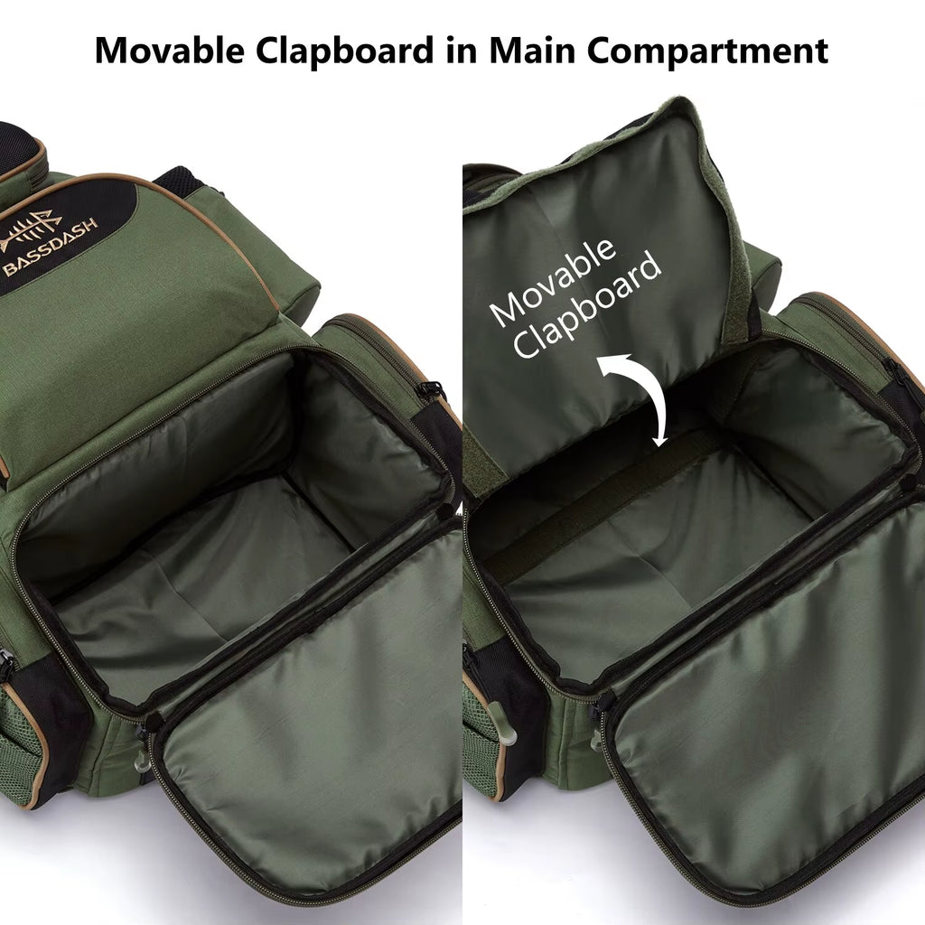 Fishing Bag Tackle Backpack Lightweight Tactical Tackle Box Multifunctional