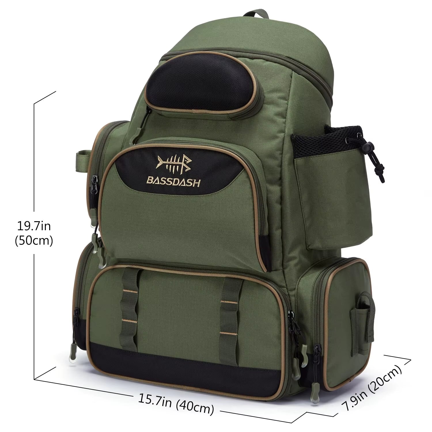 Fishing Bag Tackle Backpack Lightweight Tactical Tackle Box Multifunctional