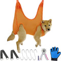 Pet Grooming Hammock with Anti-Splash Nail Clippers and Grooming Gloves - Dog Grooming Sling for Bathing, Grooming, and Nail Trimming (Model: -Cwdc0001)