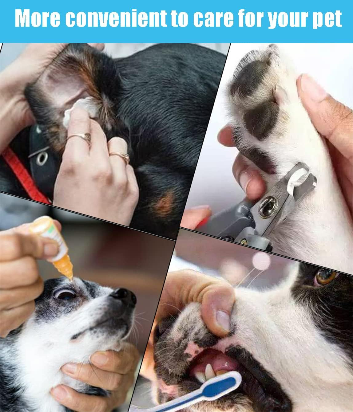 Pet Grooming Hammock with Anti-Splash Nail Clippers and Grooming Gloves - Dog Grooming Sling for Bathing, Grooming, and Nail Trimming (Model: -Cwdc0001)