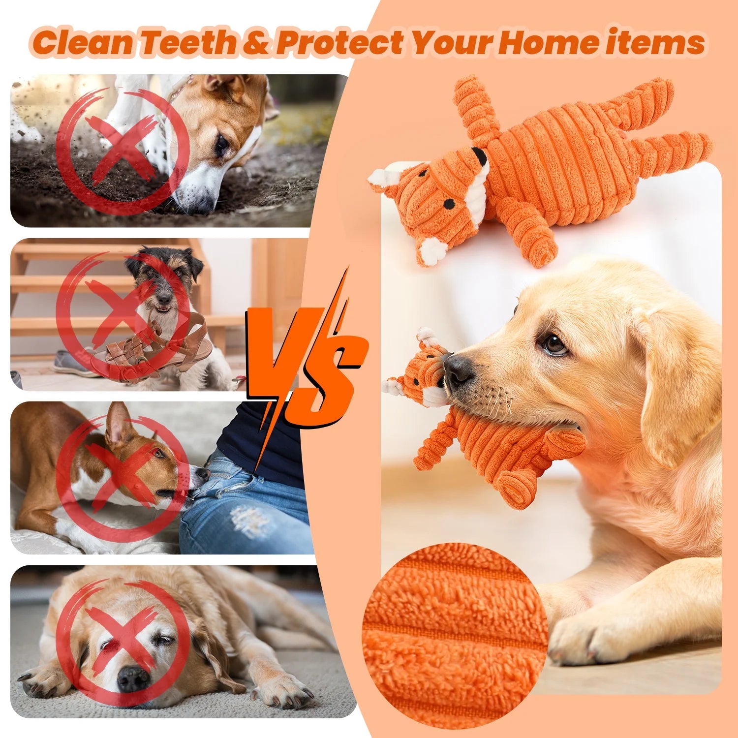 Small dog chew toys - 10 Pack