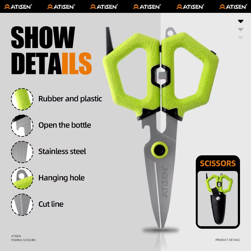 Multifunctional Stainless Steel Fishing Scissors