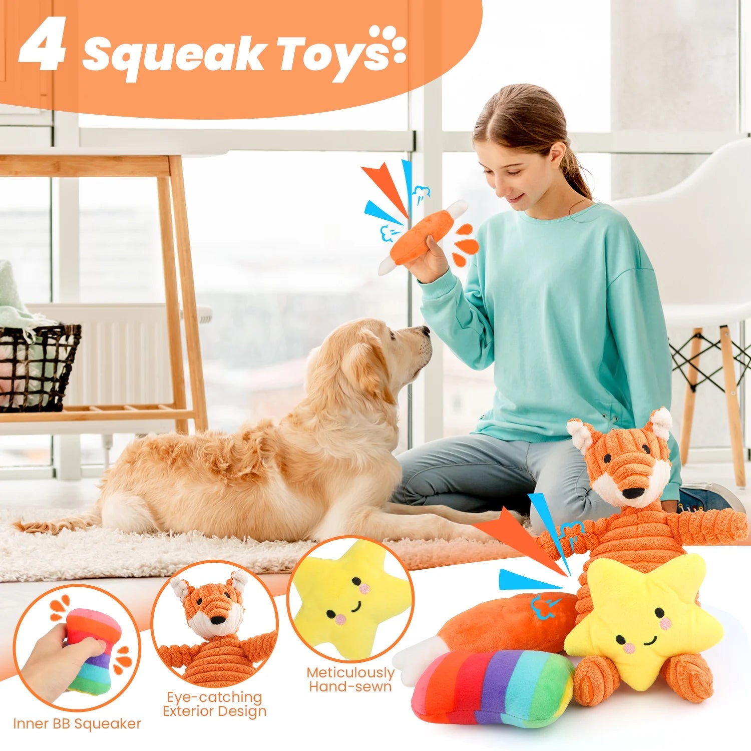 Small dog chew toys - 10 Pack