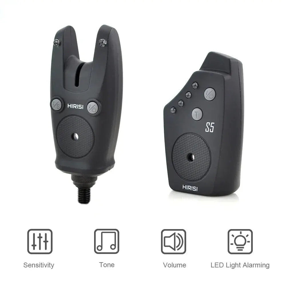 Wireless Fishing Rod Alarm Set Waterproof, Fishing Bite Alarms Fishing Bite Indicator 