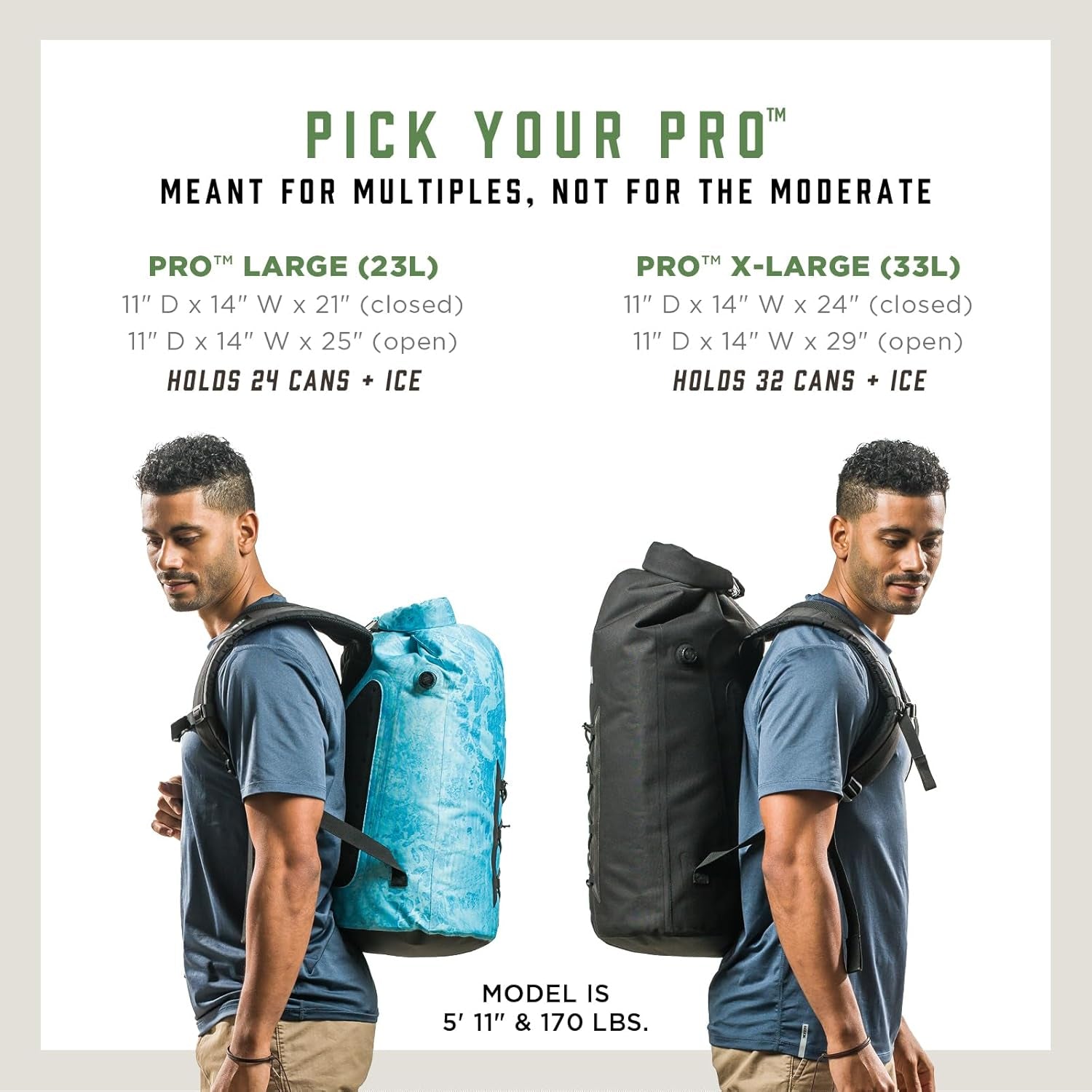 Pro Collapsible Backpack Cooler – 100% Waterproof, 24+ Hours Cooling
