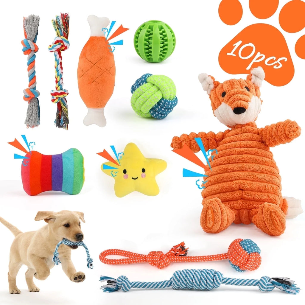 Small dog chew toys - 10 Pack