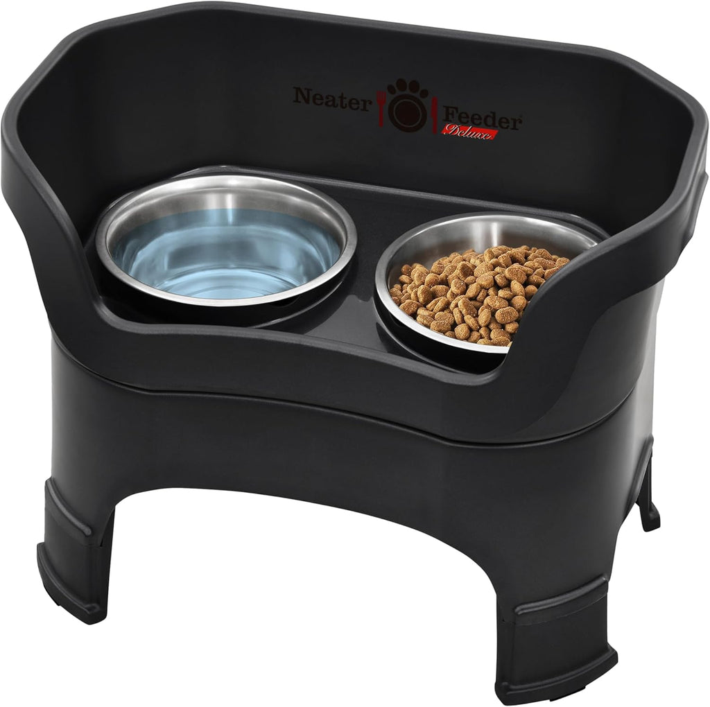 Neater Feeder Deluxe, Mess-Proof Elevated Dog Bowl for Large Dogs . Adjustable height
